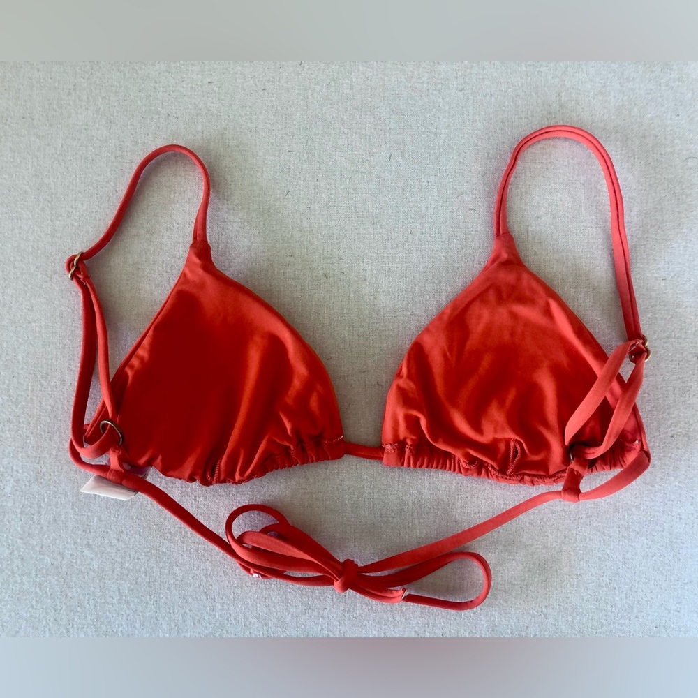 L*SPACE bikini top orange XS - Picture 2 of 3